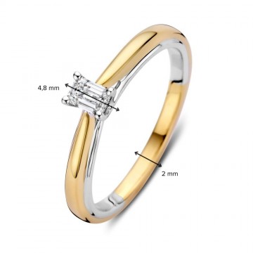 Ring bicolor diamant 0 22 crt 32692 nl g