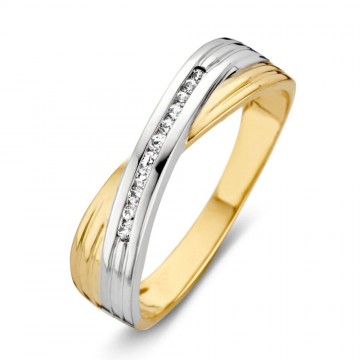 Ring bicolor zirkonia 16008 nl g