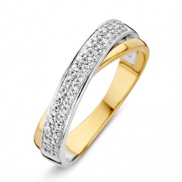 Ring bicolor zirkonia 16245 nl g