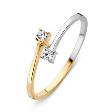 Ring bicolor zirkonia 18698 nl g