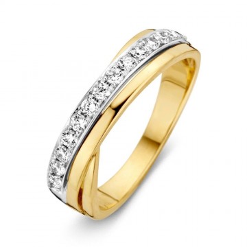 Ring bicolor zirkonia 19017 nl g