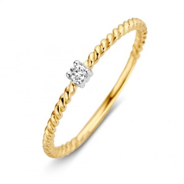 Ring bicolor zirkonia 19025 nl g