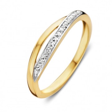 Ring bicolor zirkonia 19364 nl g