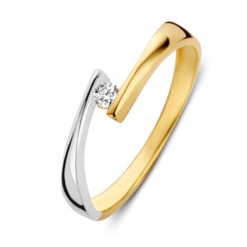 Ring bicolor zirkonia 19371 nl g