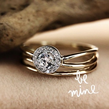 Ring bicolor zirkonia 19816 nl g