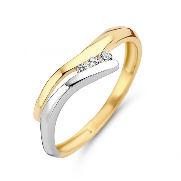 Ring bicolor zirkonia 20047 nl g