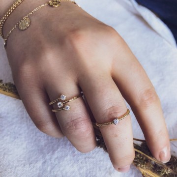 Ring bicolor zirkonia 23157 nl g