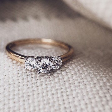 Ring bicolor zirkonia 23349 nl g