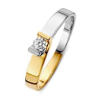 Ring bicolor zirkonia 23900 nl g