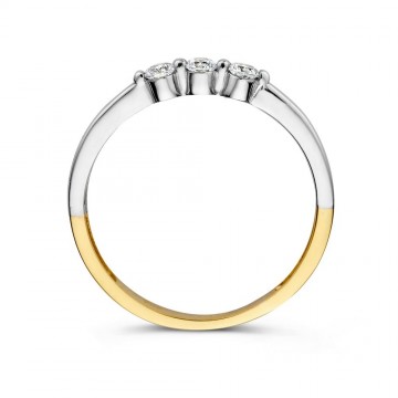 Ring bicolor zirkonia 27314 nl g