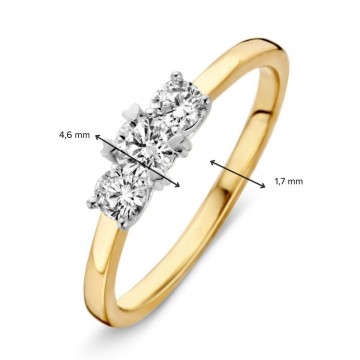 Ring bicolor zirkonia 30434 nl g