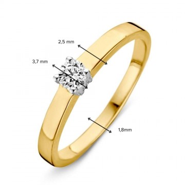 Ring bicolor zirkonia 30438 nl g