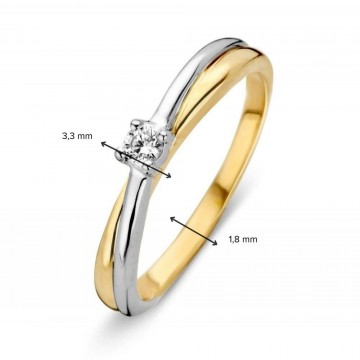 Ring bicolor zirkonia 30471 nl g