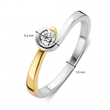 Ring bicolor zirkonia 30573 nl g