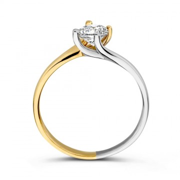 Ring bicolor zirkonia 31806 nl g
