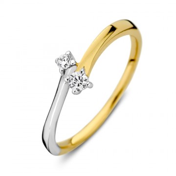 Ring bicolor zirkonia 31811 nl g