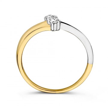 Ring bicolor zirkonia 31812 nl g