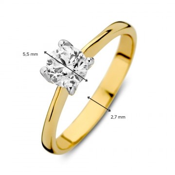 Ring bicolor zirkonia 31901 nl g