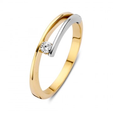 Ring bicolor zirkonia 32492 nl g