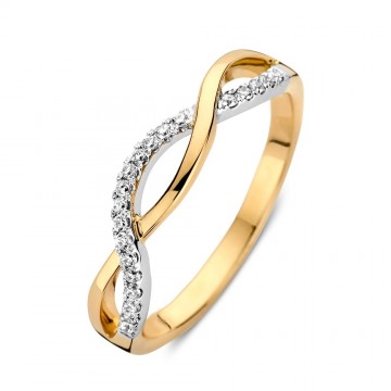 Ring bicolor zirkonia 32725 nl g