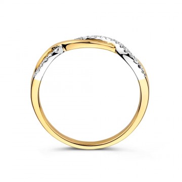 Ring bicolor zirkonia 32726 nl g