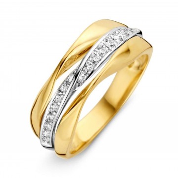 Ring bicolor zirkonia 42274 1 g