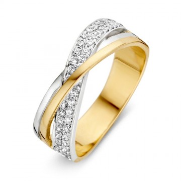 Ring bicolor zirkonia 7924 1 g