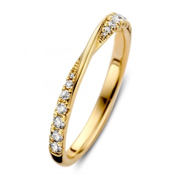 Ring geel briljant 0 23 crt 24185 nl g