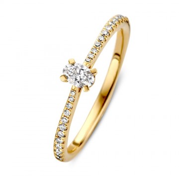 Ring geel briljant 0 28 crt 24134 nl g