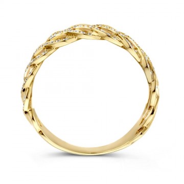 Ring geel briljant 0 35 crt 25409 nl g