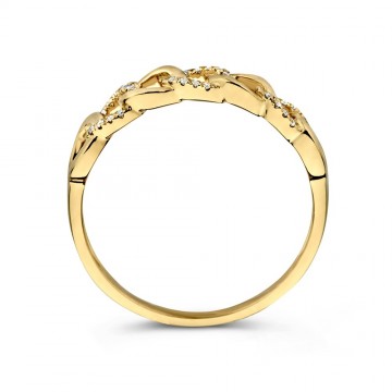 Ring geelgoud briljant 0 08 crt 31821 nl g