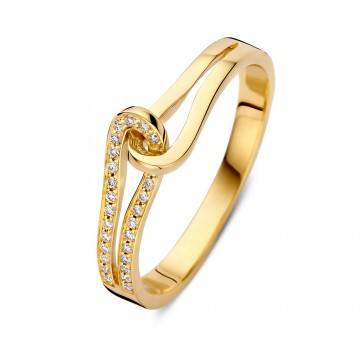 Ring geelgoud briljant 0 08 crt 32947 nl g