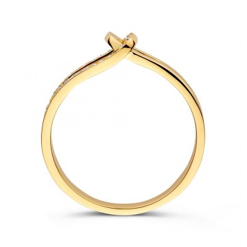 Ring geelgoud briljant 0 08 crt 32948 nl g