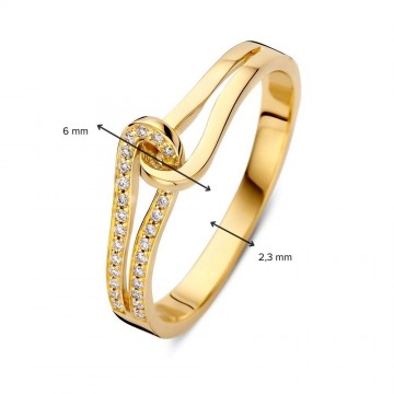 Ring geelgoud briljant 0 08 crt 32979 nl g