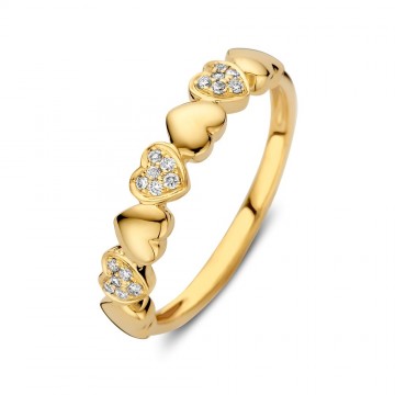 Ring geelgoud briljant 0 09 crt 32224 nl g