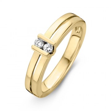 Ring geelgoud briljant 0 10 crt 32266 nl g
