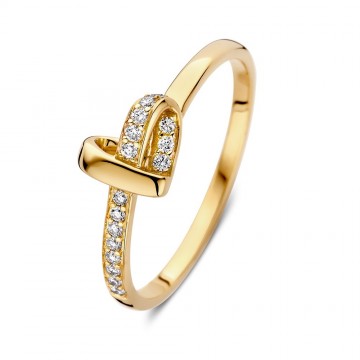 Ring geelgoud briljant 0 11 crt 32301 nl g