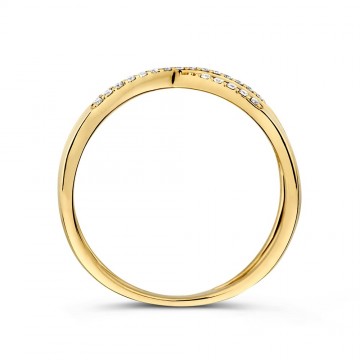Ring geelgoud briljant 0 12 crt 31818 nl g