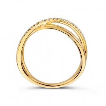 Ring geelgoud briljant 0 12 crt 32983 nl g