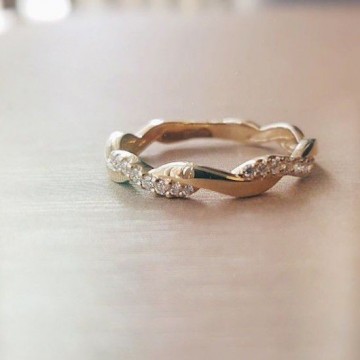 Ring geelgoud briljant 0 14 crt 18182 nl g