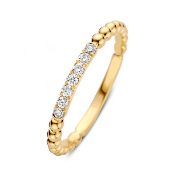 Ring geelgoud briljant 0 14 crt 32949 nl g