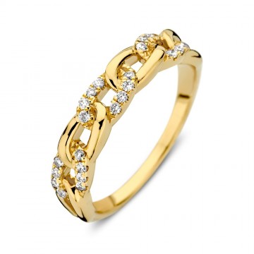 Ring geelgoud briljant 0 19 crt 31780 nl g