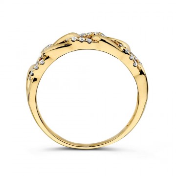 Ring geelgoud briljant 0 19 crt 31820 nl g