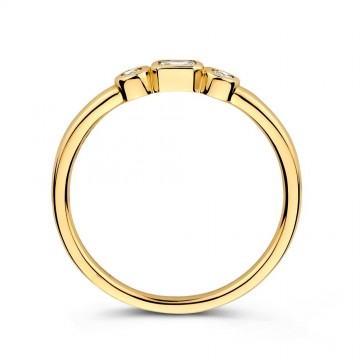 Ring geelgoud briljant 0 20 crt 32720 nl g