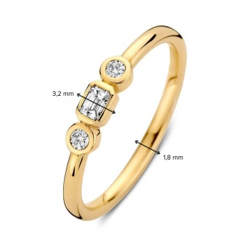 Ring geelgoud briljant 0 20 crt 32790 nl g