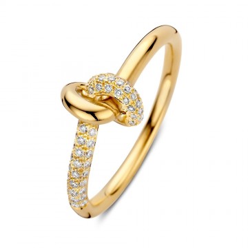 Ring geelgoud briljant 0 21 crt 32951 nl g