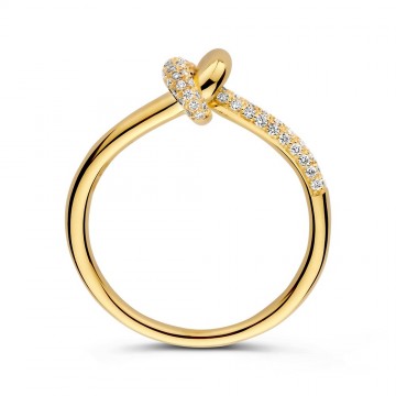 Ring geelgoud briljant 0 21 crt 32952 nl g