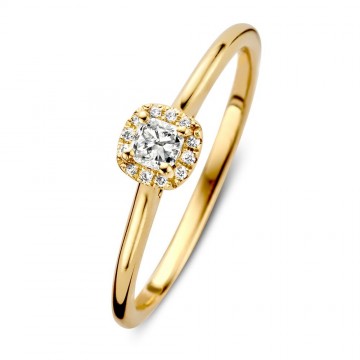 Ring geelgoud briljant 0 24 crt 24292 nl g