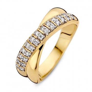 Ring geelgoud briljant 0 25 crt 31291 nl g