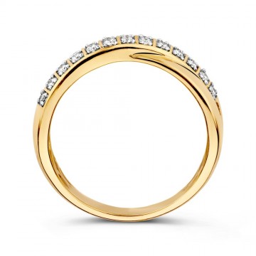 Ring geelgoud briljant 0 25 crt 31292 nl g